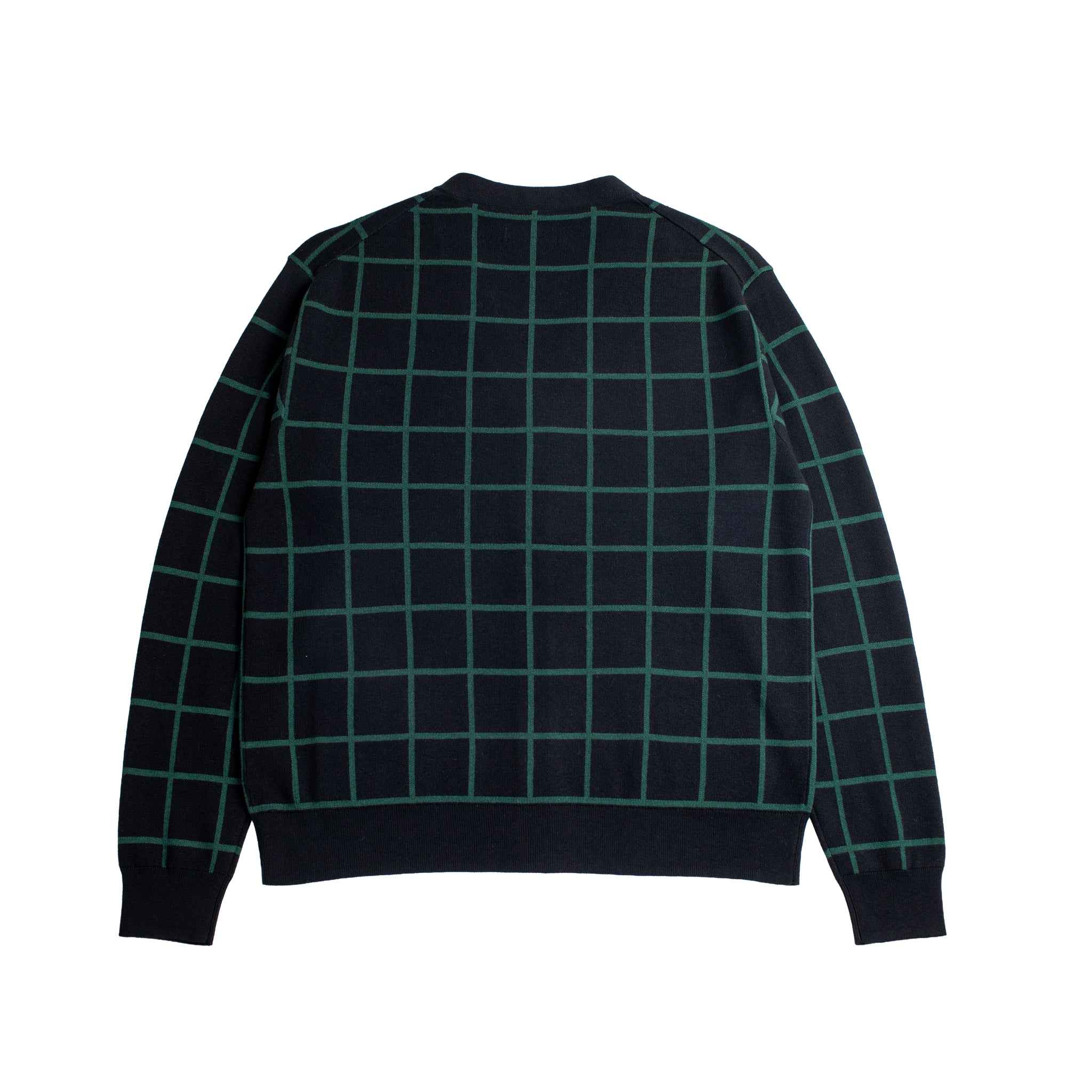 Woodstock Cardigan Black/Green Window Pane