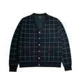 Woodstock Cardigan Black/Green Window Pane