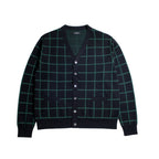 Woodstock Cardigan Black/Green Window Pane